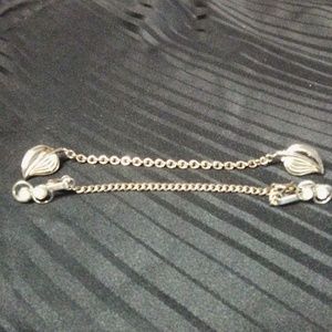 2 scarf chains vintage costume jewelry